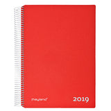 TIMEKALENDER 1-DAG PP RØD  2019 MAYLAND