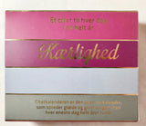 CITATKALENDER KÆRLIGHED M/GULD FOIL