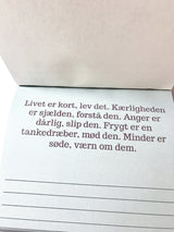 CITATKALENDER KÆRLIGHED M/GULD FOIL