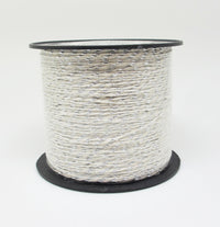 GAVEBÅND HVID SNOR SØLV GLITTER 10 MM X 25M
