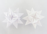 STJERNESTRIMLER GLITTER HVID 15 MM 24 STK.