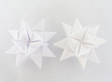STJERNESTRIMLER GLITTER HVID 15 MM 24 STK.