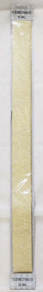 STJERNESTRIMLER GLITTER GULD 50 MM 12 STK