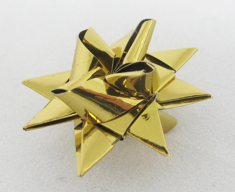 STJERNESTRIMLER MIKRO GLITTER GULD 5 MM 24 STK