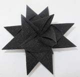 STJERNESTRIMLER GLITTER SORT 25 MM 20 STK