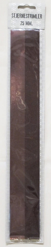 STJERNESTRIMLER GLITTER BORDEAUX 25 MM 20 STK
