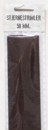 STJERNESTRIMLER GLITTER BORDEAUX  50 MM  12  STK