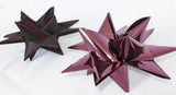 STJERNESTRIMLER GLITTER BORDEAUX  50 MM  12  STK