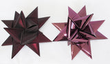 STJERNESTRIMLER GLITTER BORDEAUX  50 MM  12  STK