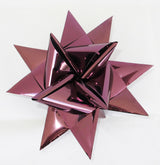 STJERNESTRIMLER GLITTER BORDEAUX  50 MM  12  STK
