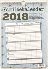 FAMILIEKALENDER 2018 A4 GRAFISK
