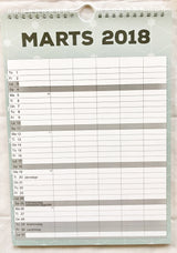 FAMILIEKALENDER 2018 A4 GRAFISK