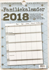 FAMILIEKALENDER 2018 A3 GRAFISK