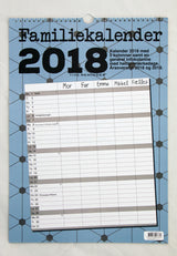 FAMILIEKALENDER 2018 A3 GRAFISK