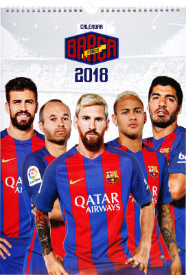 VÆGKALENDER 2018 FC BARCELONA