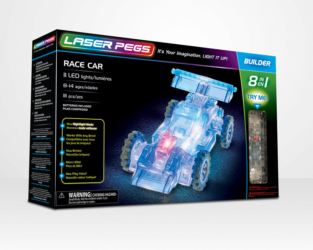 LASER PEGS® 8 I 1 RACE CAR