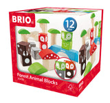 BRIO BYGGEKLODSER MED SKOVENS DYR
