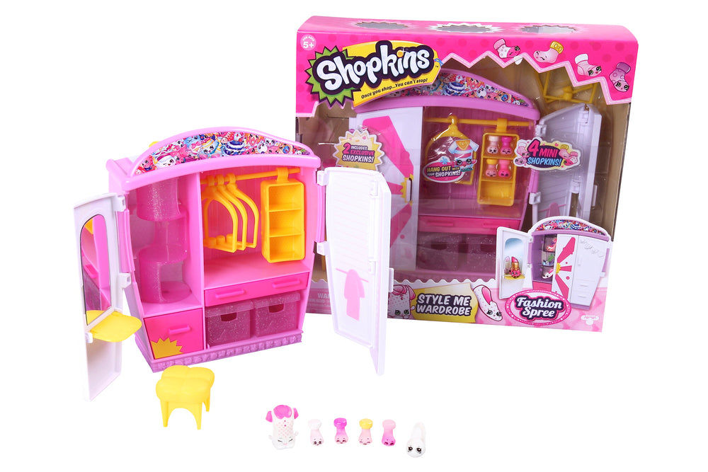 SHOPKINS S5 FASHION SPREE STYLE ME WARDROBE PLAYSET