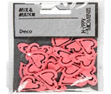 ASYMMETRISK HJERTE STR. 25X22 MM TYKKELSE 1,7 MM ROSA 20