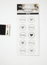 STICKERS ARK 2 ARK SØLV WEDDING