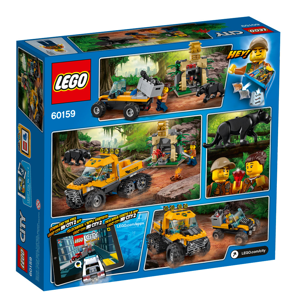 60159 LEGO CITY JUNGLEMISSION I HJUL OG BÆLTEKØRETØJ