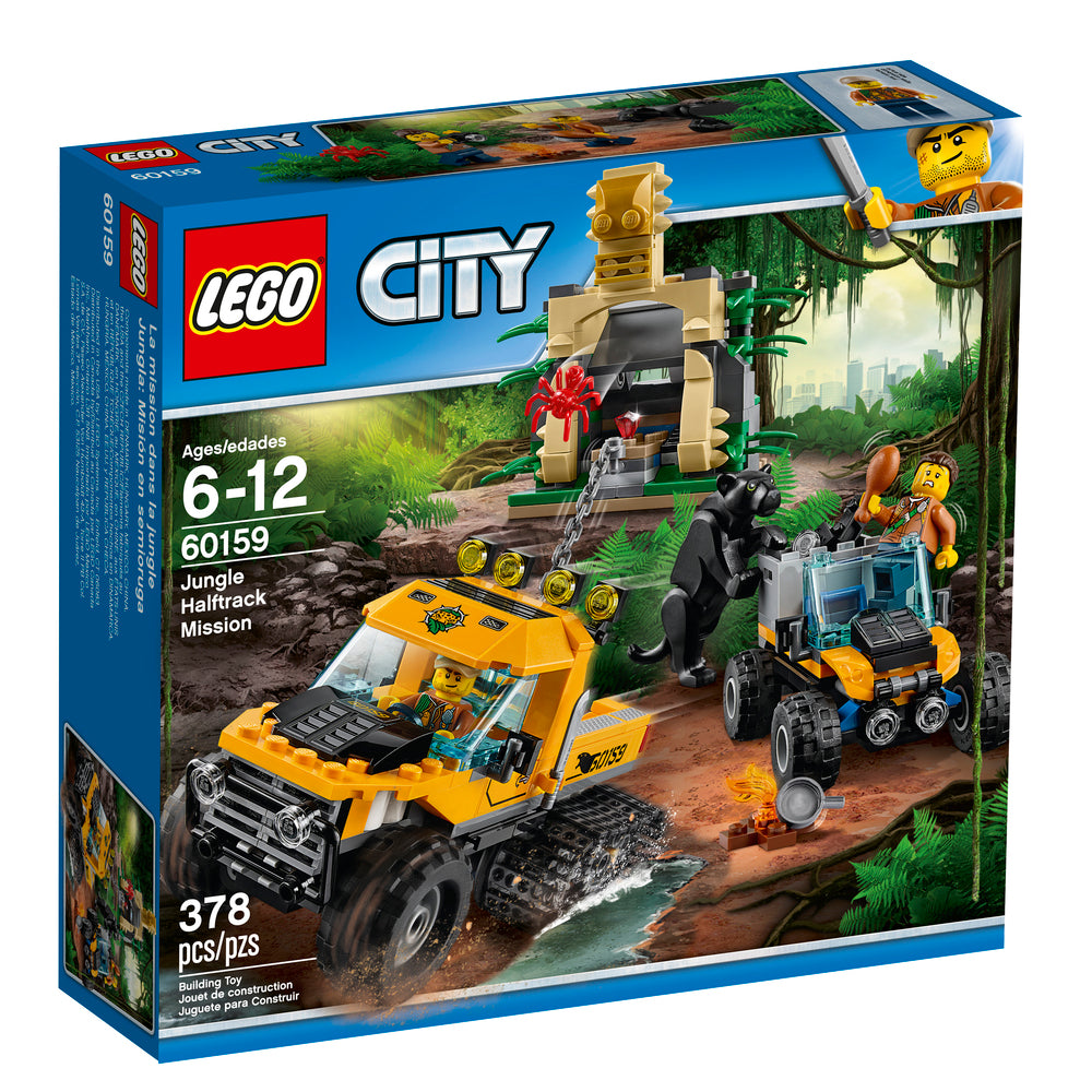 60159 LEGO CITY JUNGLEMISSION I HJUL OG BÆLTEKØRETØJ