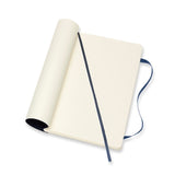 Notesbog Moleskine large blå m/192 blanke ark soft cover