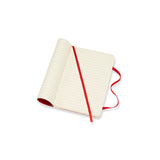 Notesbog Moleskine pocket rød m/192 linjerede ark soft