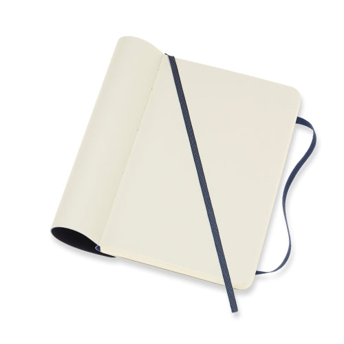 Notesbog Moleskine pocket blå m/192 blanke ark soft cover