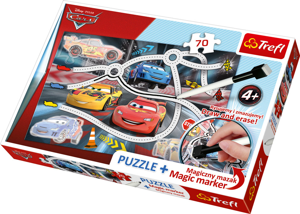 PUSLESPIL MED MAGISK PEN CARS 70 BRIKKER