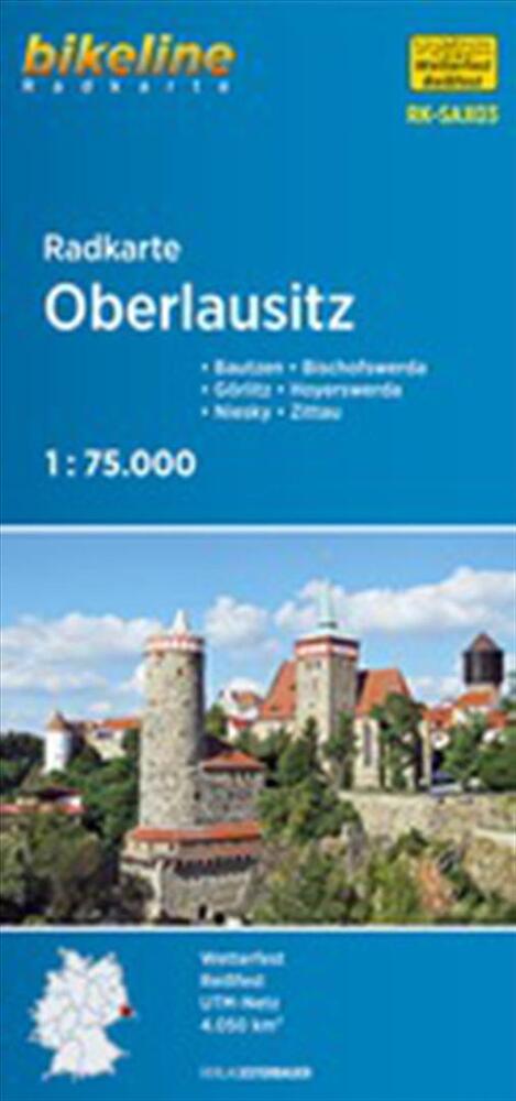 Radkarte Oberlausitz: Bautzen  Bischofswerda  Görlitz  Hoyerswerda  Niesky  Zittau
