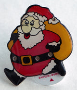 BROCHE FLASHING PIN JULEMAND OG NISSEHUE MED BLINK