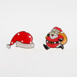 BROCHE FLASHING PIN JULEMAND OG NISSEHUE MED BLINK