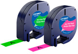 TAPE LETRA TAG 12MMX4M PLAST NEON