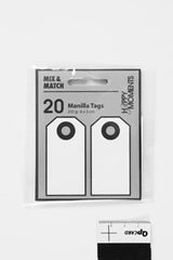 MANILLA MÆRKER 250G HVID 20STK