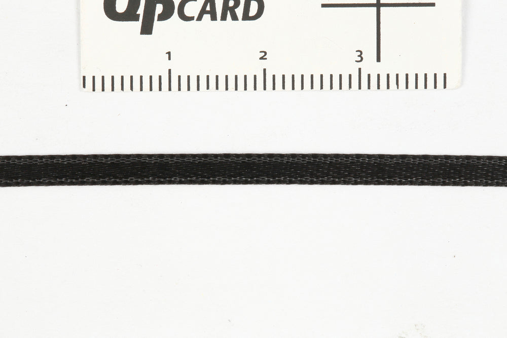 Satinbånd 3mm  15m sort