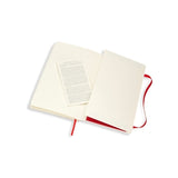 Notesbog Moleskine large rød m/192 prikket ark soft cover
