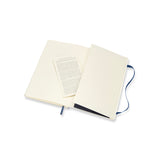 Notesbog Moleskine large blå m/192 prikket ark soft cover