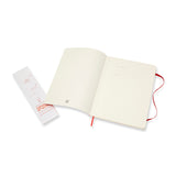 Notesbog Moleskine x-large rød m/192 prikket ark soft cover