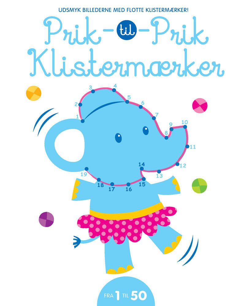 PRIK-TIL-PRIK KLISTERMÆRKER FRA 1 TIL 50
