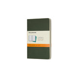Notesbog Moleskine pocket cahiers grøn 3 stk m/64 linjerede
