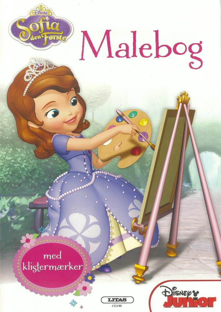 Sofia den Første - Malebog med klistermærker ( kolli 6 )