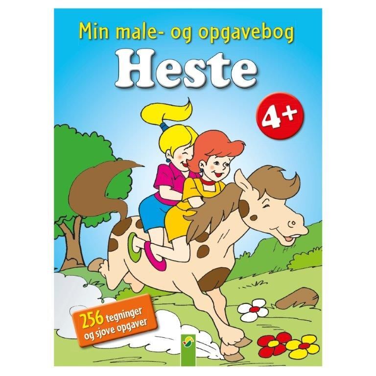 MIN MALE- OG OPGAVEBOG HESTE FRA 4 ÅR