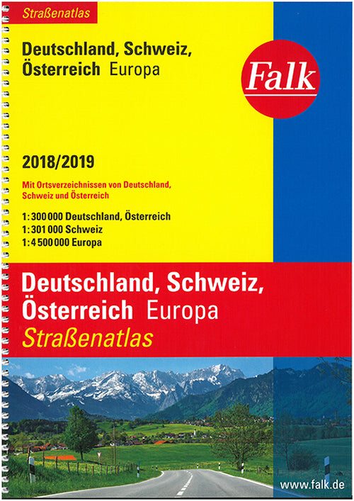 Falk Strassenatlas 2018/2019 Deutschland, Österreich, Schweiz