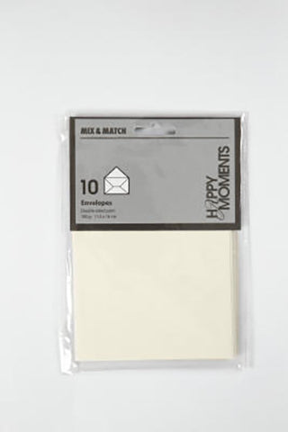 KUVERT C6 100G RÅHVID 10 STK