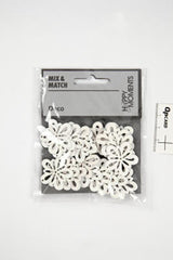 BLOMST DIA 27MM HVID 20STK