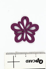 BLOMST DIA 27MM MØRK LILLA 20STK