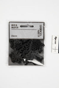 BLOMST DIA 27MM SORT 20STK