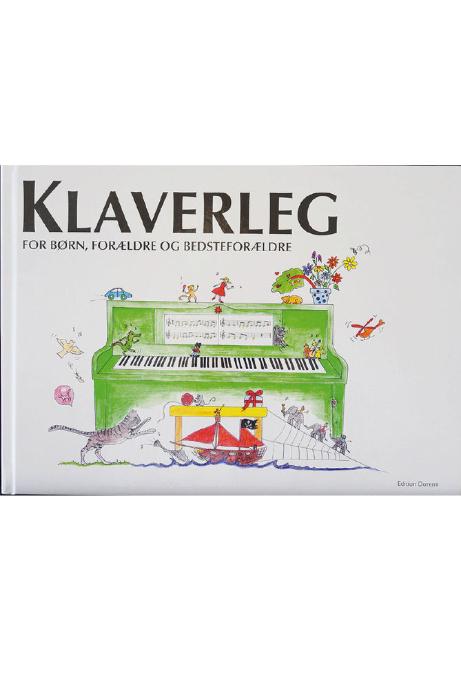 Klaverleg bind 1 - for børn, forældre og bedsteforældre (grøn)