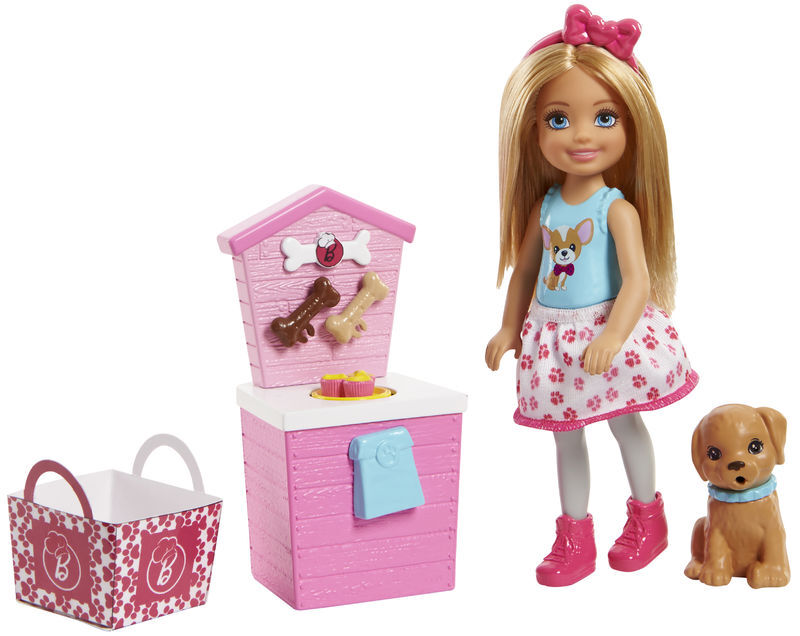 Barbie chelsea med hvalp